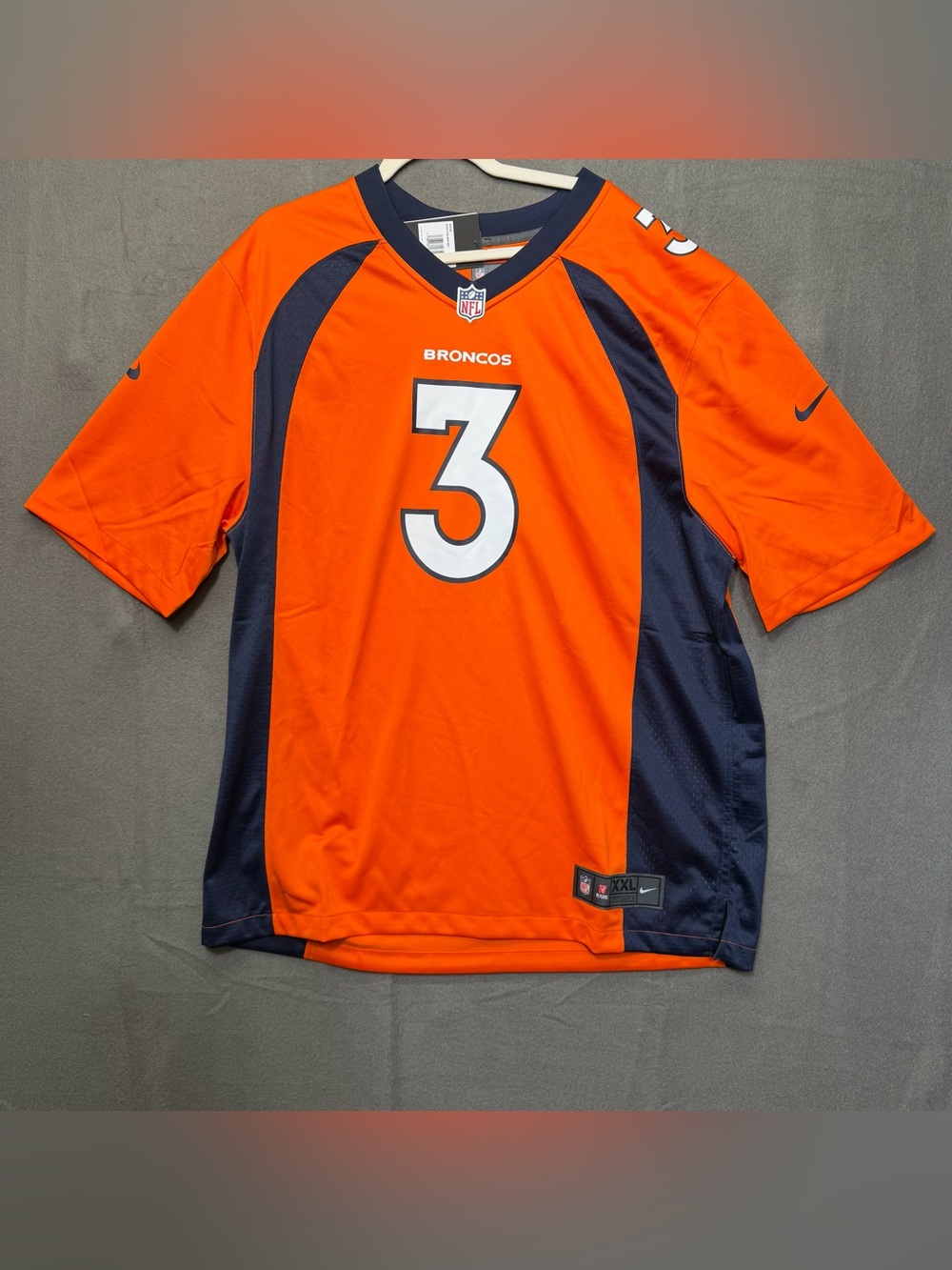 NWT New Nike NFL Russell Wilson Denver Broncos‎ on field Jersey | Size xxl